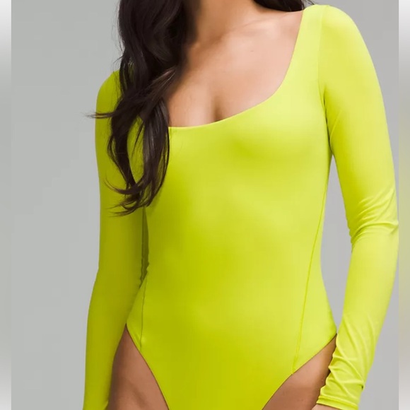 LULULEMON NULU SQUARE NECK LONG SLEEVE BODYSUIT NWT - Picture 2 of 10